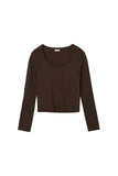 Morven U-Neck Ribbed Sweater