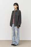 Brick Brushed Wide Denim