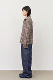 Lit Wrinkle Checked Shirt