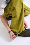 Stone nylon string cargo pants