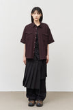 Beam Western Check Cropped Shirt