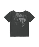 PIGMENT GROOVY ONE SHOULDER TEE