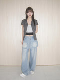 LIGHT BLUE SH SKIRT PT