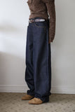 Non-fade stud overfit denim
