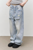 Hold Damage Wide Denim
