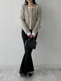 Blossom Square Neck Tweed Short Jacket