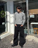 Round button knit