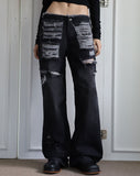 Gary dark black pants