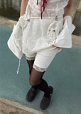 PERFORATED LACE MINI DRESS