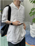 SS Cooling Open Collar Half Shirt