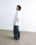 Distressed Cargo Denim Balloon Pants