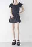 Verissa shirring puff one-piece