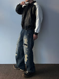 Vintage Scratch Balloon Denim