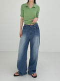 [summer] Pave Bijou Long Wide Denim