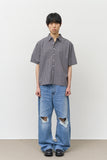 Sion Checked Half Shirt