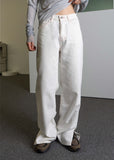 WHITE STITCH SLIT PT