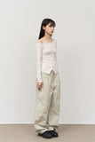 (W) Glee Button Top