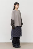 (W) Hike Checked Wrap Skirt