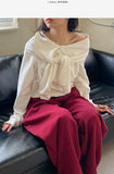 Picnic Off-Shoulder Layered Sweatshirt