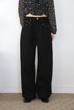 Halim studded black denim
