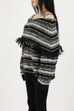 Oreo fringe off knit