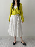 Zico Nylon Pintuck Midi Skirt