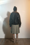 VINTAGE CHECK WRAP PLEATS SKIRT