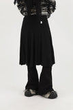 End-knee flared skirt