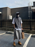 GORPCORE Hood Vest Zip-up