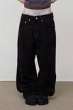 Loast Black Wide Denim