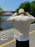 SS Cutting Thin Linen Knit T-Shirt