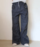 Deep Dyeing Cut Cotton Pants