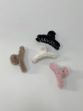Mink fur hairpin