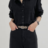 [Cowhide] Jimmy Stitch Daily Belt