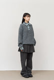 Hawk Striped High Neck Knit