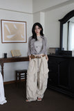 One Pleated Wrinkle Blouse
