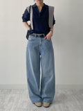 132 High-Waist Wide Denim Pants