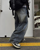 Mud wide denim pants