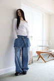 Down Martin Wrap Denim