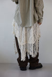 Lace layered skirt
