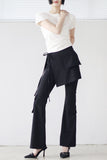 Loose Pocket Layered Pants