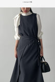 [Wrap SET] Abe Sleeveless Long One Piece