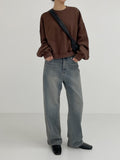Tin Vintage Semi-Wide Denim Pants