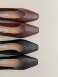 Almond Square Flat Shoes