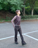 ZIP BOOTS-CUT PT
