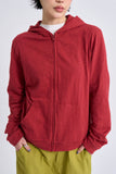 Slavic cotton hood zip-up