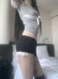Tinker Lace Low-Rise Shorts