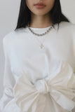 Silver ball necklace