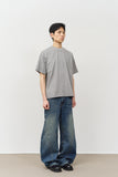 Cut-off Pigment Cropped Top