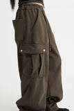 Double stitch cargo banding pants